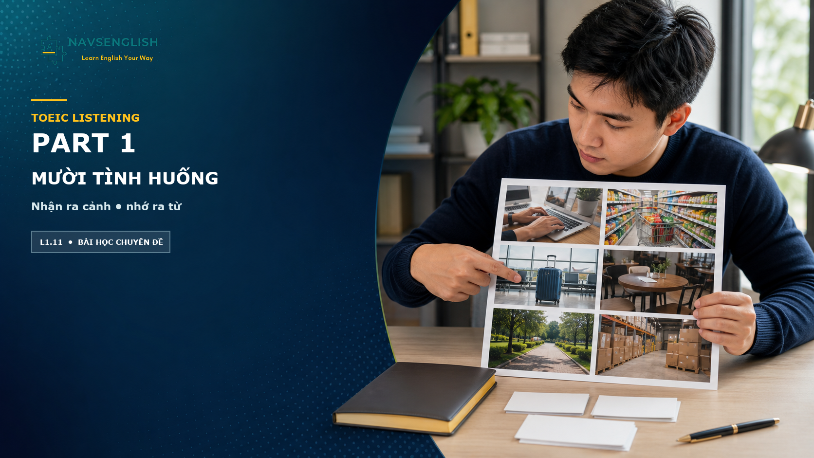 TOEIC Listening Part 1 — Mười tình huống của Part 1
